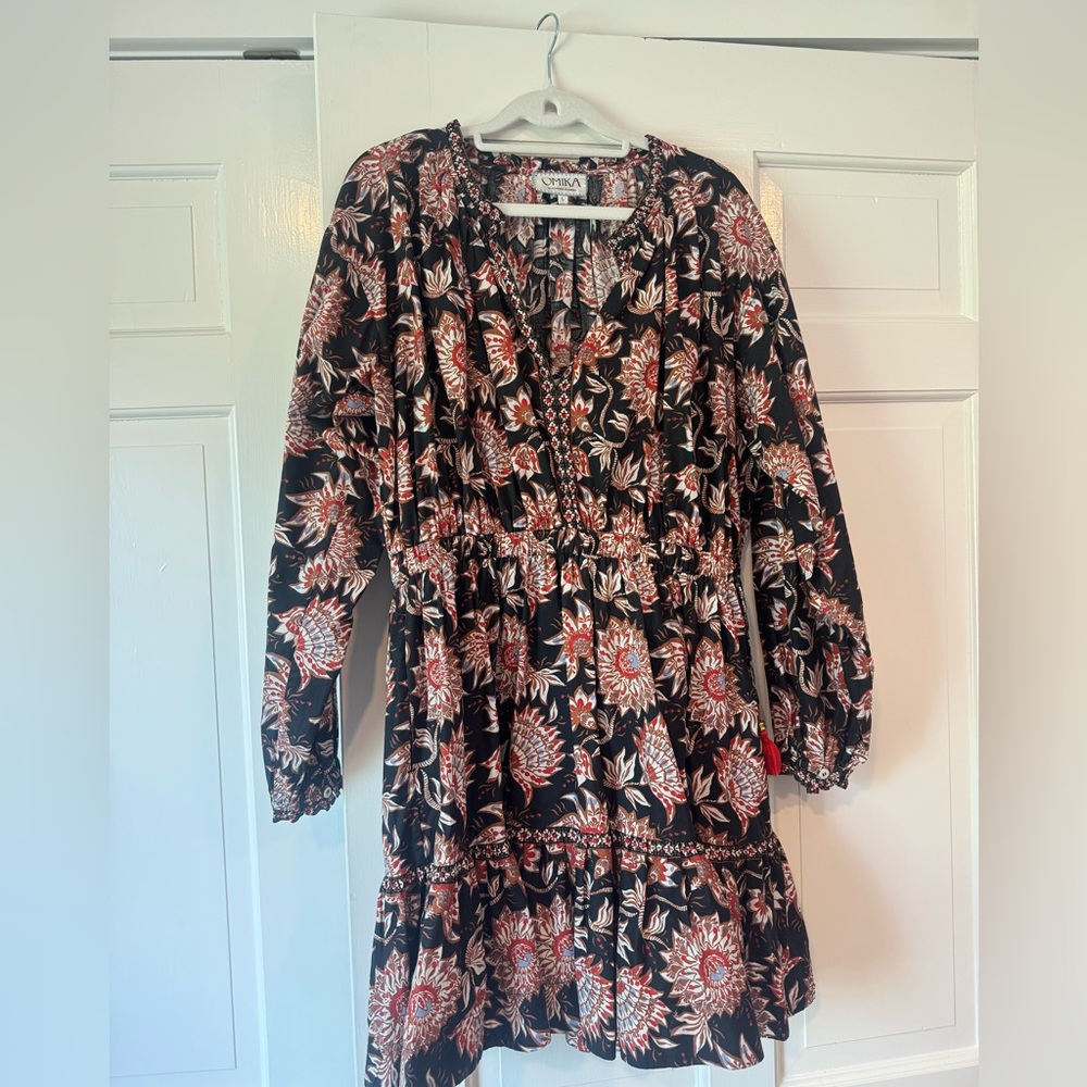Omika Lani long sleeve mini dress